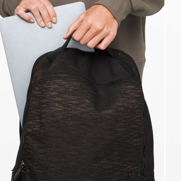 Lululemon City Adventurer Backpack 17L Black With Orange Lining Bag main image 6